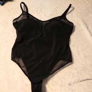 Popilush Black Sheer Bodysuit